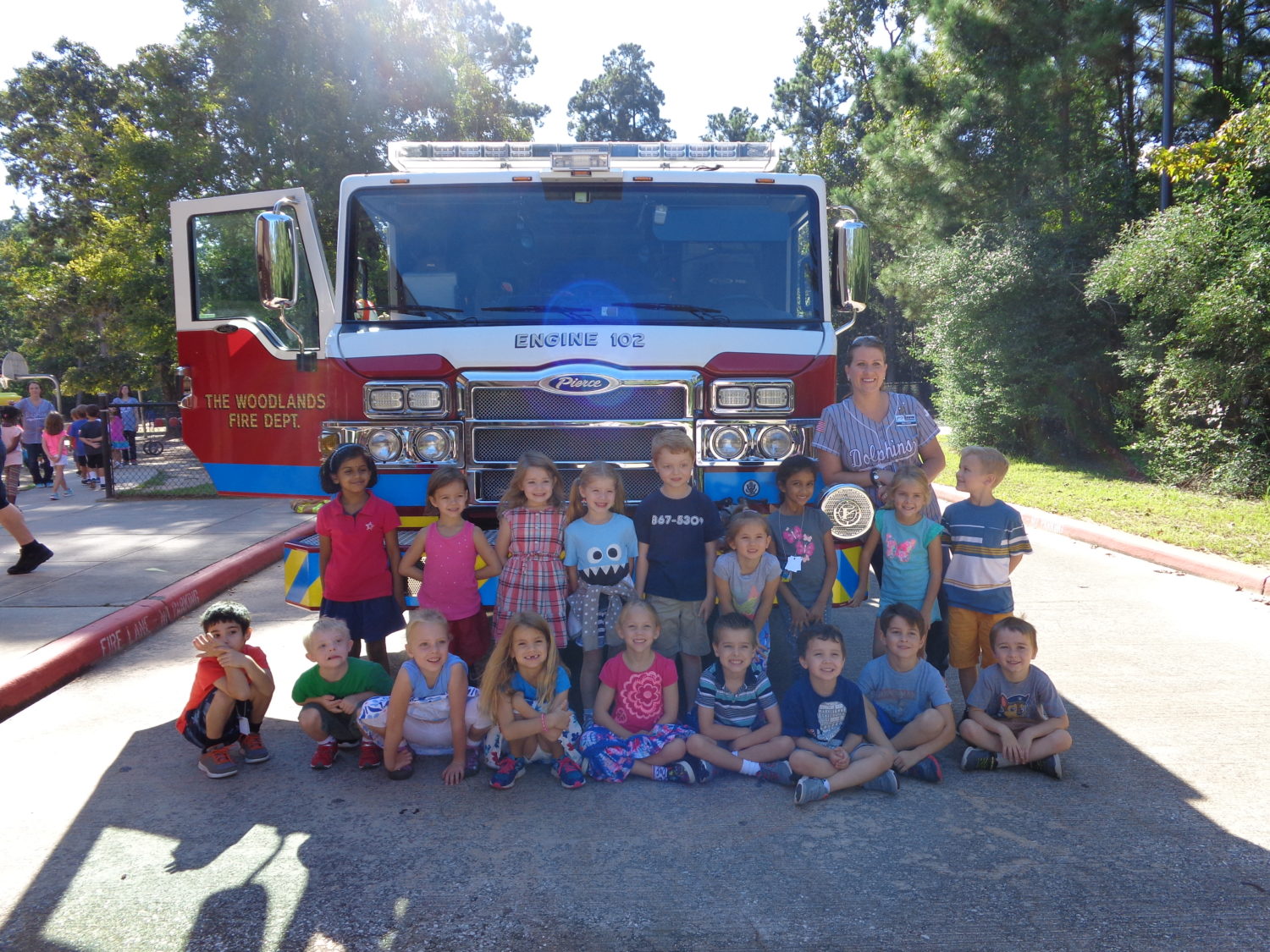 David kindergarten students enjoyed learning about fire safety.