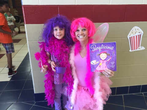 Pinkalicious and Purplicious made a guest appearance at Kaufman Elementary for Read for a Better Life.