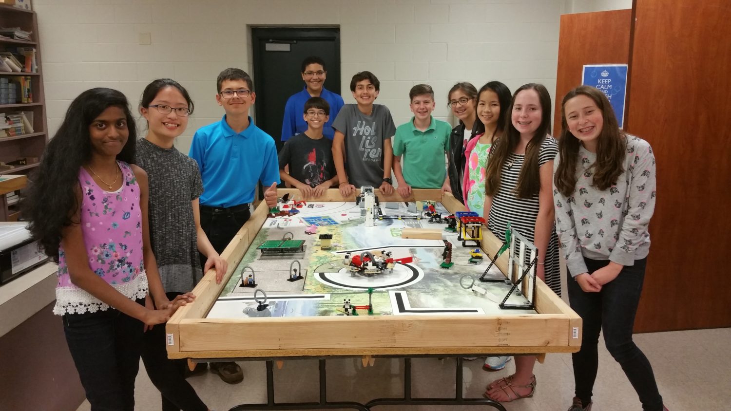 The Knox FIRST Lego League members are guided by adult coaches and research real-world problems. The are challenged to develop a solution. In addition, they must also design, build, program a robot and compete on a table-top playing field.