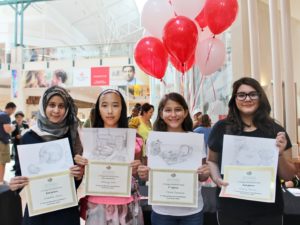Three Conroe ISD students place in BAM! Art competition.