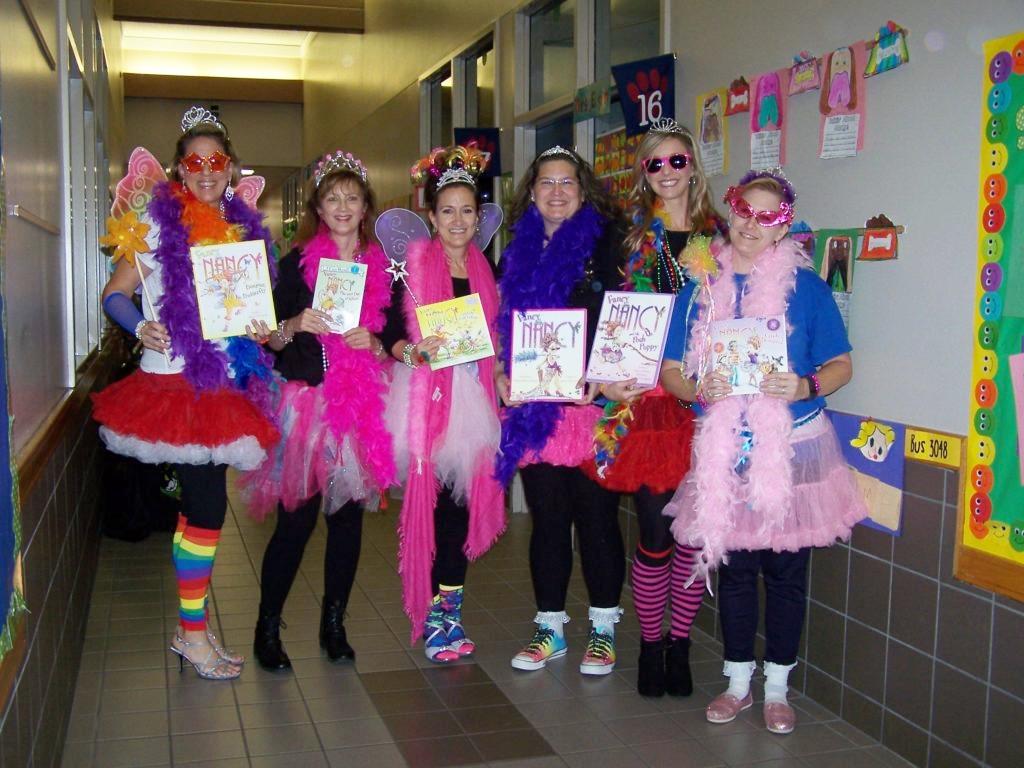 First grade teachers at Galatas are ready for their storybook parade.