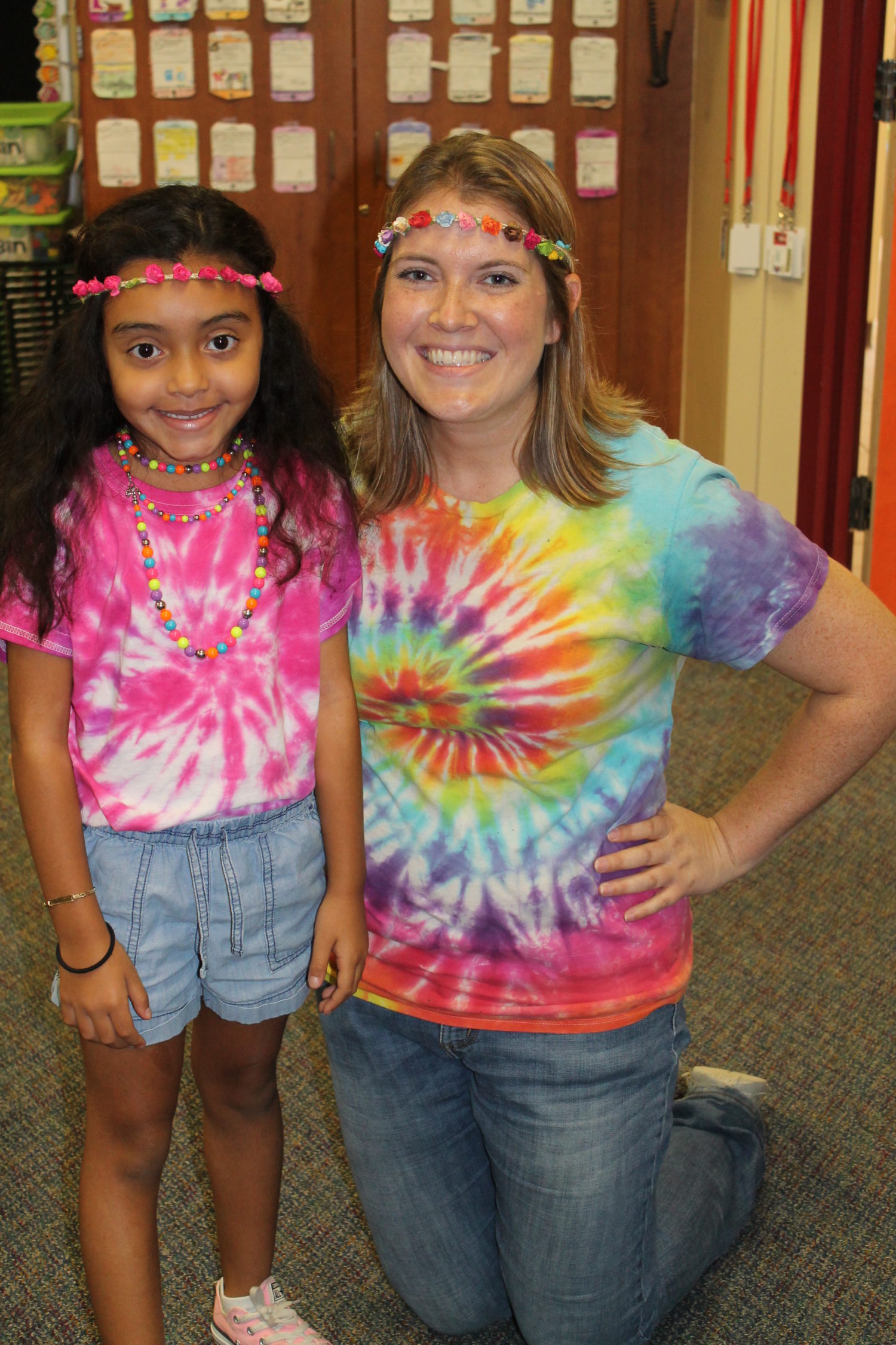 Rice Elementary rocks the 70's for Red Ribbon Week!