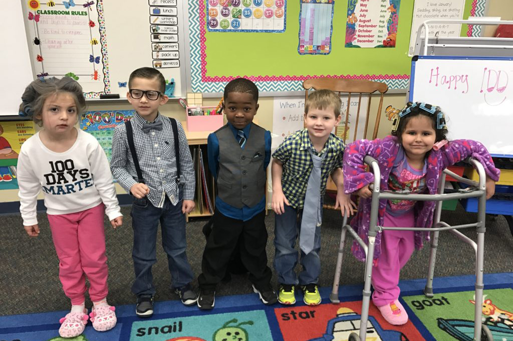 Students at Austin Elementary celebrated 100 days of school last week.