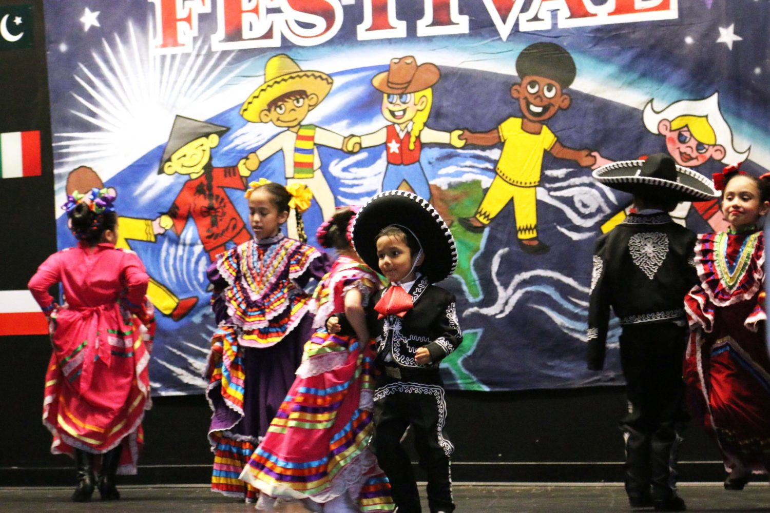 students dance ballet folklorico at multicultural night
