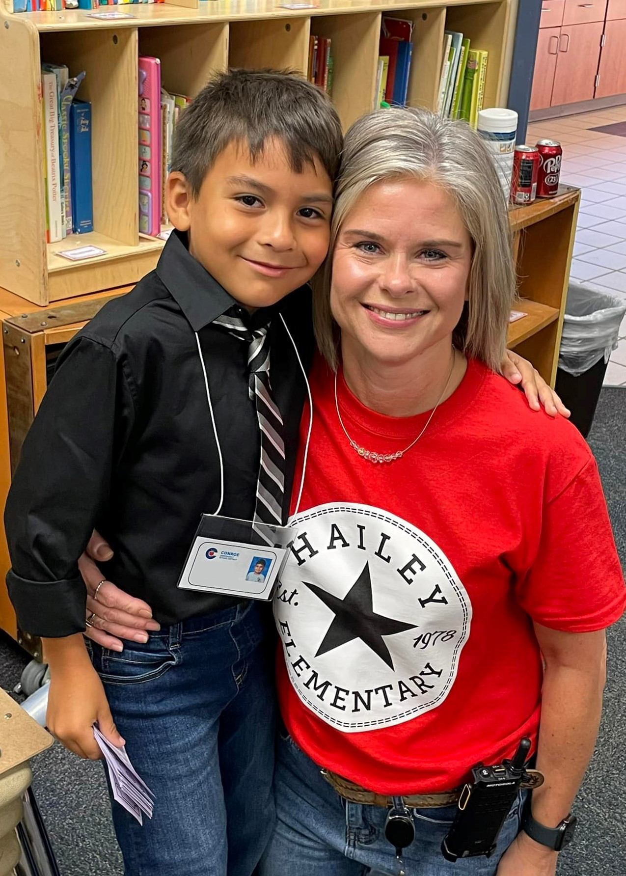 A student at Hailey had the opportunity to be Principal for the Day!