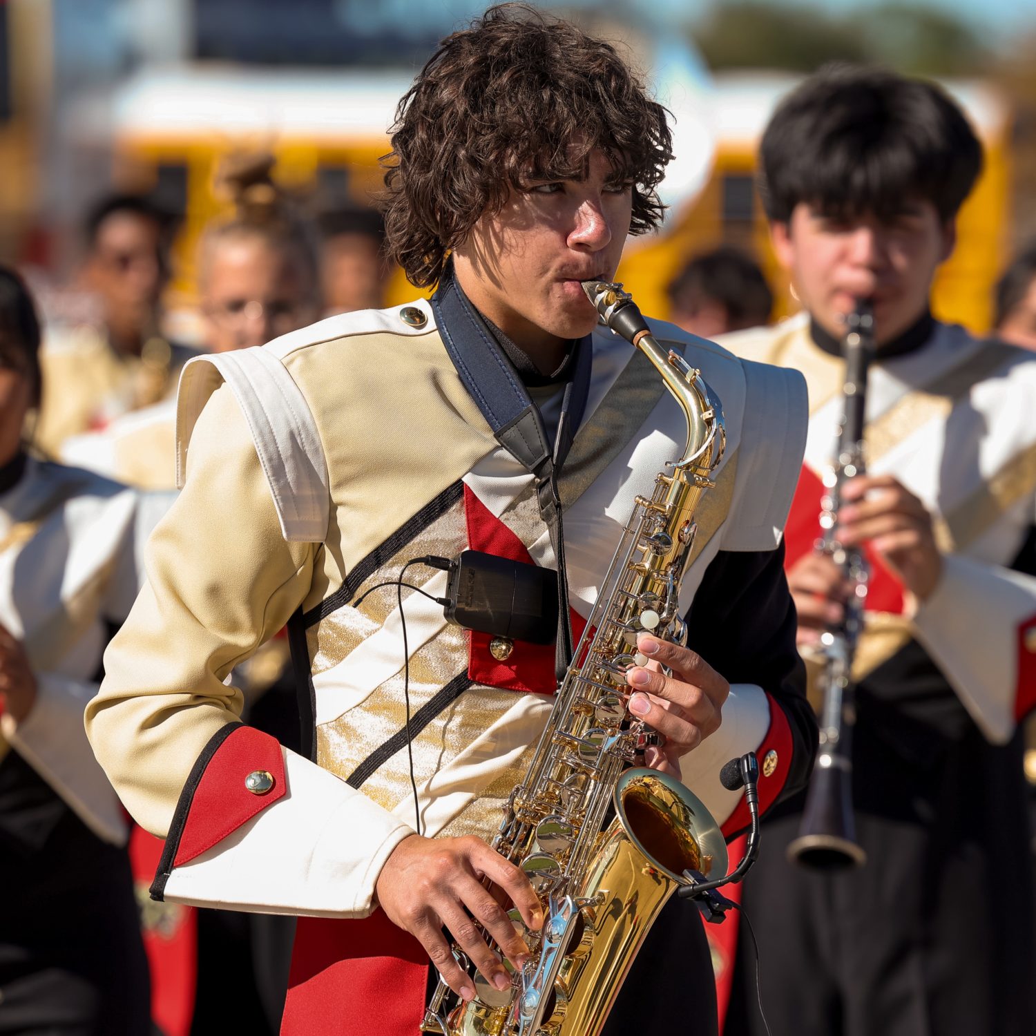 Students at Caney Creek performed in the UIL Regional Marching Band Competition.