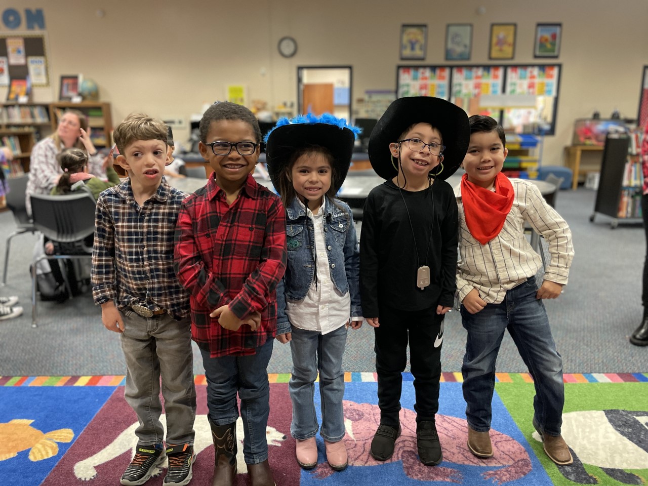 Students at Houser wore their western gear.