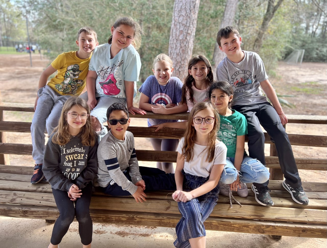 Students at Galatas enjoy spending time with their friends outside!