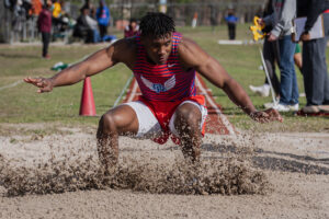 The Woodlands High School Photography Program earned the Rising Star Award. Here is one of their winning photos from a track meet.